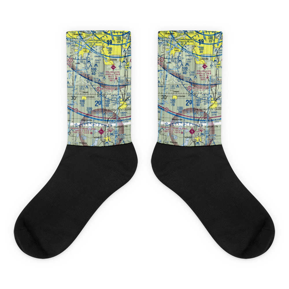 Sky Harbor Residential Airpark (1MN8) VFR Sectional Socks 