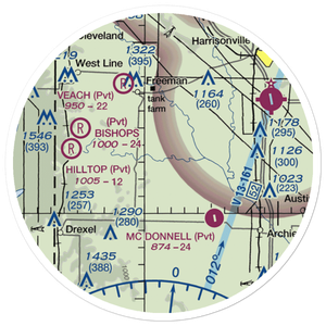 Hart Airport (1MO2) VFR Sectional Sticker (20 mile)