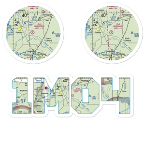 Longwood Mfg Corp Airport (1MO4) VFR Sectional Sticker Pack