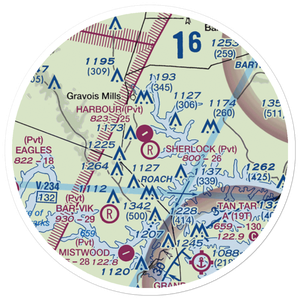 Sherlock Field (1MO8) VFR Sectional Sticker (20 mile)