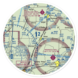 Tapley Airport (1MS0) VFR Sectional Sticker (30 mile)