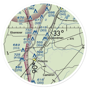 Peterson Airport (1MS2) VFR Sectional Sticker (20 mile)