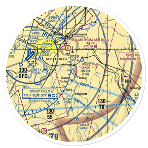 Prill Field (1MT7) VFR Sectional Sticker (30 mile)