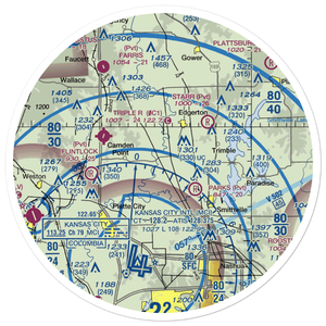 Smitty's Landing Airport (1MU2) VFR Sectional Sticker (30 mile)