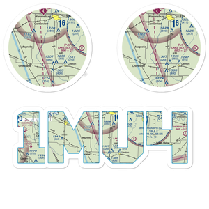 Short Air Airport (1MU4) VFR Sectional Sticker Pack