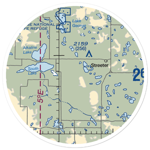 Gienger/Box Bar Ranch Airport (1NA5) VFR Sectional Sticker (20 mile)