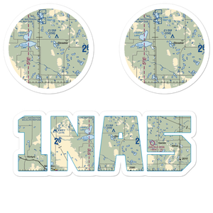 Gienger/Box Bar Ranch Airport (1NA5) VFR Sectional Sticker Pack