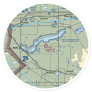 Preszler Airstrip (1NA8) VFR Sectional Sticker (30 mile)