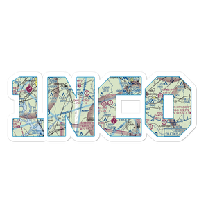 Delk's Airport (1NC0) VFR Sectional Sticker