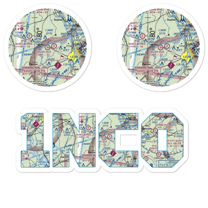 Delk's Airport (1NC0) VFR Sectional Sticker Pack