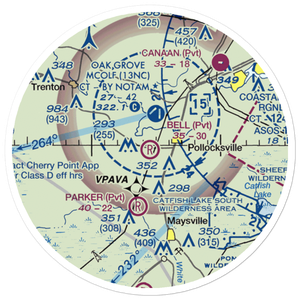 Bell Strip (1NC4) VFR Sectional Sticker (20 mile)