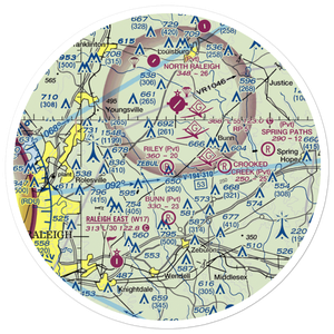 Riley Field (1NC5) VFR Sectional Sticker (30 mile)