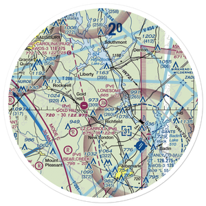 Lonesome Field (1NC8) VFR Sectional Sticker (30 mile)