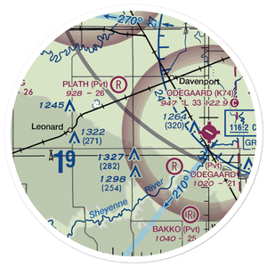 Andvik Airport (1ND3) VFR Sectional Sticker (20 mile)