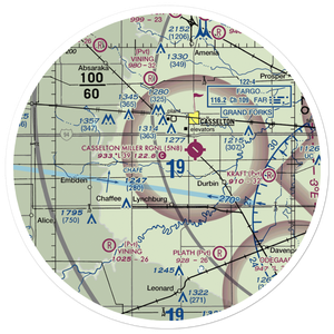 Dittmer Airport (1ND7) VFR Sectional Sticker (30 mile)