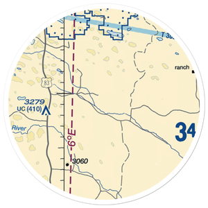 Higgins Bros Airport (1NE0) VFR Sectional Sticker (20 mile)