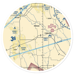 Paul Ridder Ranch Airport (1NE1) VFR Sectional Sticker (30 mile)