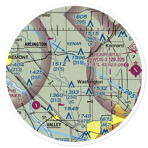 Sibbernsen Airport (1NE5) VFR Sectional Sticker (20 mile)