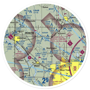 Sibbernsen Airport (1NE5) VFR Sectional Sticker (30 mile)