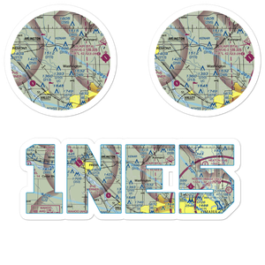 Sibbernsen Airport (1NE5) VFR Sectional Sticker Pack