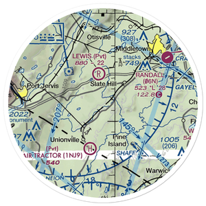 Westtown Airport (1NK5) VFR Sectional Sticker (20 mile)