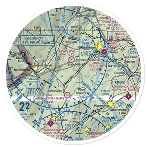 Westtown Airport (1NK5) VFR Sectional Sticker (30 mile)
