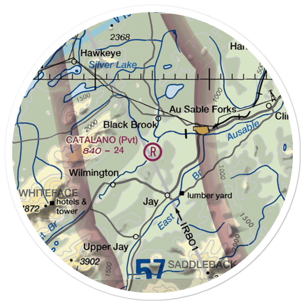 Catalano Airfield (1NK6) VFR Sectional Sticker (20 mile) 