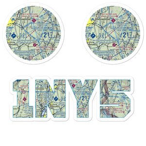 Sherman Field (1NY5) VFR Sectional Sticker Pack