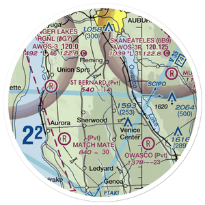 Killian Airfield (1NY8) VFR Sectional Sticker (20 mile)