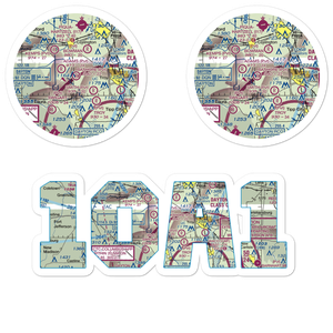Bashore Airport (1OA1) VFR Sectional Sticker Pack