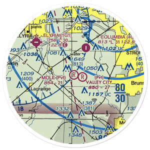 Mole Airport (1OA2) VFR Sectional Sticker (20 mile)