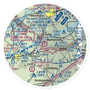 Barnett Airpark (1OA3) VFR Sectional Sticker (20 mile)