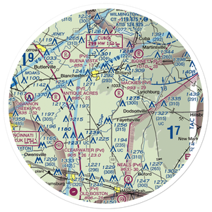 Double J Airport (1OA5) VFR Sectional Sticker (30 mile)
