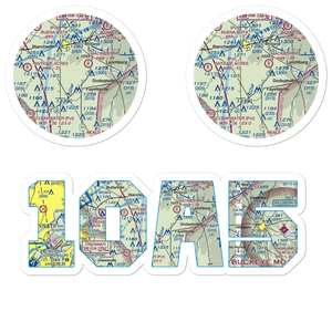 Double J Airport (1OA5) VFR Sectional Sticker Pack