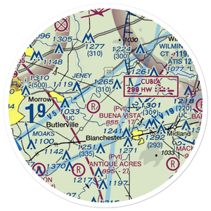 Frith Airport (1OA6) VFR Sectional Sticker (20 mile)