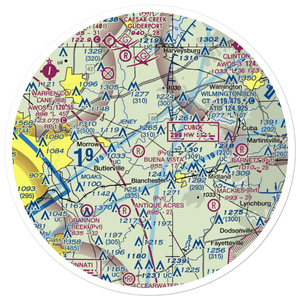 Frith Airport (1OA6) VFR Sectional Sticker (30 mile)