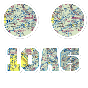 Frith Airport (1OA6) VFR Sectional Sticker Pack
