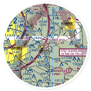 Yoder Airport (1OA7) VFR Sectional Sticker (20 mile)
