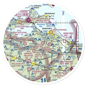 Mather Field (1OH3) VFR Sectional Sticker (30 mile)