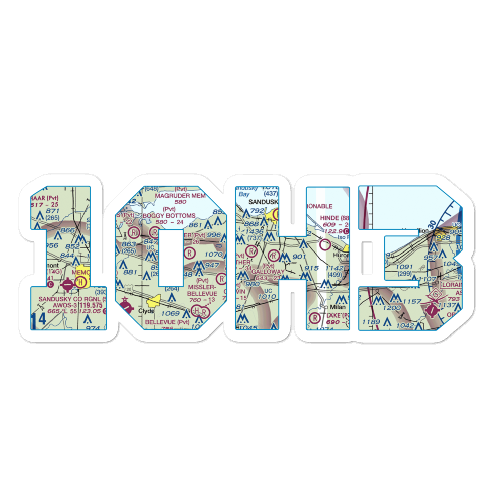 Mather Field (1OH3) VFR Sectional Sticker 