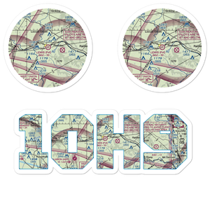 Lewis Airport (1OH9) VFR Sectional Sticker Pack