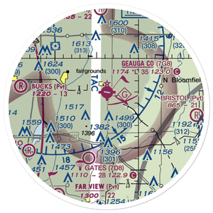 Pauls Airport (1OI1) VFR Sectional Sticker (20 mile)