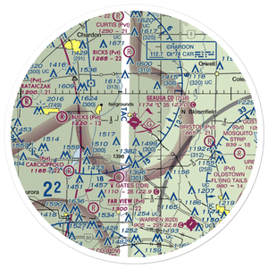 Pauls Airport (1OI1) VFR Sectional Sticker (30 mile)