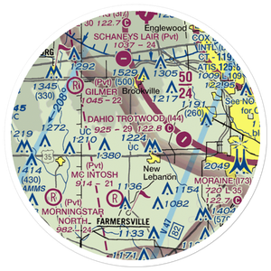 Stone Airport (1OI6) VFR Sectional Sticker (20 mile)