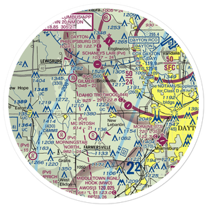 Stone Airport (1OI6) VFR Sectional Sticker (30 mile)
