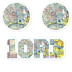 Sunset Air Strip (1OR3) VFR Sectional Sticker Pack