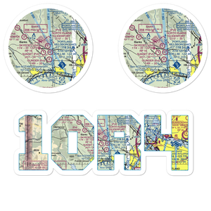 North Plains Gliderport (1OR4) VFR Sectional Sticker Pack