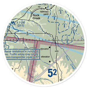 Reed Airport (1OR5) VFR Sectional Sticker (20 mile)