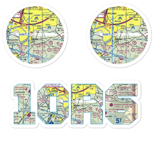 Clackamas Heights Airport (1OR6) VFR Sectional Sticker Pack