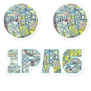 Whittle Airport (1PA6) VFR Sectional Sticker Pack